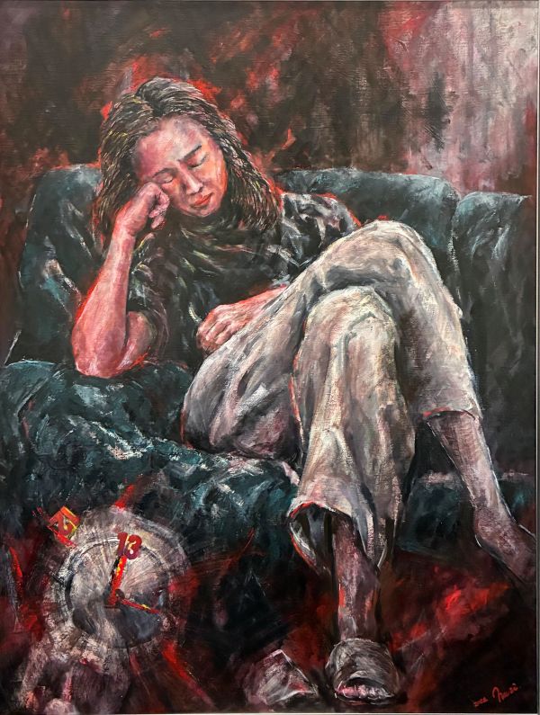 第74回 光陽展　堂中　紀子（ドウナカノリコ）時 油 F80